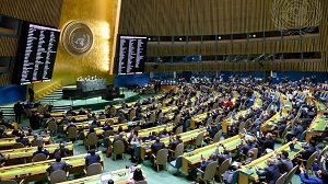 Zgromadzenie Ogólne ONZ. Źródło: Zdjęcie ONZ/Loey Felipe.