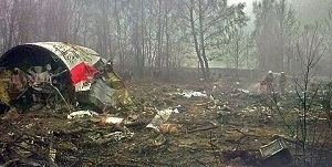 Zdjęcie Tu-154 rozbitego w Smoleńsku (Źródło: Wikipedia)