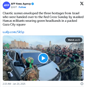 Tweet AFP: https://x.com/AFP/status/1881153098946838722