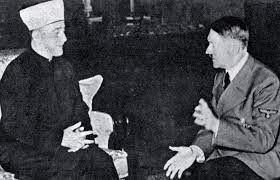 Palestyński Mufti Jerozolimy spotyka Adolfa Hitlera w listopadzie 1941 r. (Twitter)