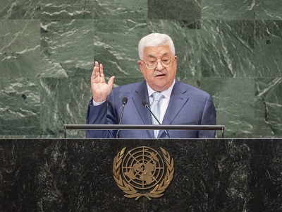 W dniach poprzedzajcych przemówienie prezydenta Autonomii Palestyskiej, Mahmouda Abbasa, na Zgromadzeniu Ogólnym ONZ 27 wrzenia, jego siy bezpieczestwa prowadziy wielk rozpraw z jego krytykami i przeciwnikami, aresztujc ponad 100 Palestyczyków. (UN Photo/Cia Pak)