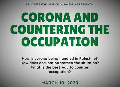 Studenci z Uniwersity of Maryland (USA) postanowili przedyskutowa jak ydzi utrudniaj Palestyczykom obron przed koronawirusem.