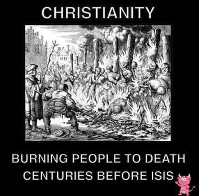 Chrzecijastwo palio ludzi na cae stulecia przed ISIS.<div id=\