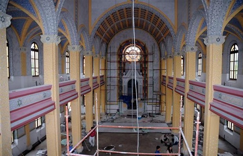 Wielka Synagoga w renowacji. ródo: Cumhuriyet, Hurriyet, 22 listopada 2014.