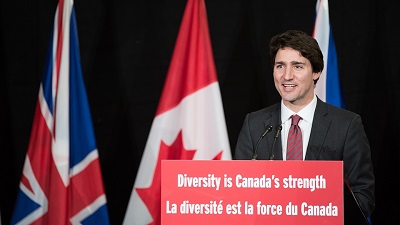 W 2015 r. kanadyjski premier, Justin Trudeau, powiedzia, \