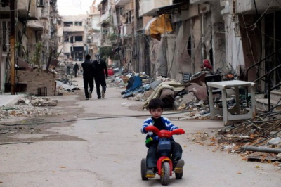 Miasto Homs w zachodniej Syrii