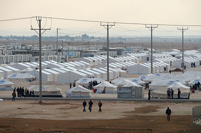 Na zdjęciu: obóz uchodźców Za'atari w Jordanii. (Zdjęcie: Jeff J Mitchell/Getty Images)