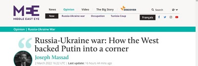 [Wojna Rosja-Ukraina: Jak Zachód wepchnął Putina w kąt]