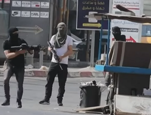 Bojowcy Islamskiego Dżihadu w Dżeninie. (Zrzut z ekrqnu wideo)