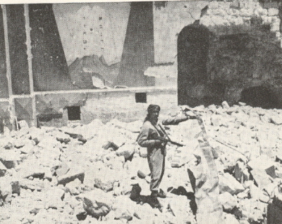 Ruiny jednej z kilkudziesięciu synagog wysadzonych w powietrze przez Legin Arabski po zdobyciu Jerozolimy wschodniej w 1948 roku.