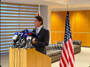 Amos Hochstein w Bejrucie, sierpie 2023 r. (Twitter)