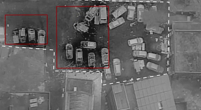 Materiał filmowy z drona IDF opublikowany kilka godzin po wybuchu, pokazujący miejsce i zakres zniszczeń Źródło: RZECZNIK IDF