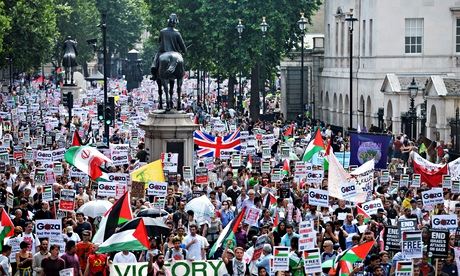 Demonstracja w Londynie. Demonstracja poparcia dla Palestyczyków, dla Hamasu, czy dla wszelkiego terroru i przeciw demokracji?