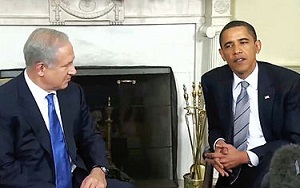 Były premier Izraela Benjamin Netanjahu i były prezydent USA Barack Obama (Źródło: Wikipedia)