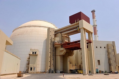 Zbudowana przez Rosj elektrownia jdrowa w Buszerze, w Iranie. (Photo by IIPA via Getty Images)