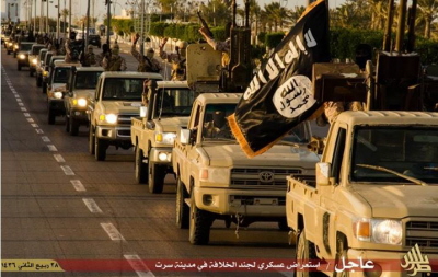 Defilada ISIS w Libii, w miecie Syrta.