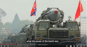 Koreaskie rakiety z nuklearnymi gowicami (Zrzut z ekranu)