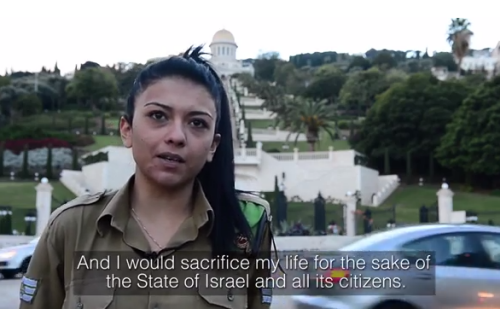 Mona Liza Abdo, jedna z licznych arabskich ochotniczek w izraelskiej armii.