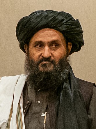 Abdul Ghani Baradar obecny wicepremier Islamskiego Emiratu Afganistanu, by uwiziony w Pakistanie w 2010 roku za terroryzm i uwolniony z wizienia na prob administracji prezydenta Obamy w 2018, Zdjcie: wikipedia