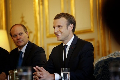 René Troccaz i jego mocodawca, prezydent Macron.