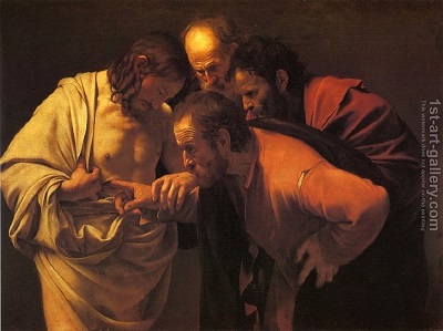 Niewierny Tomasz potrzebowa dowodu, tak samo jak naukowiec, a teraz jest biblijnym przykadem ku przestrodze. <span>Caravaggio/Wikimedia Commons</span>, <span>CC BY</span>