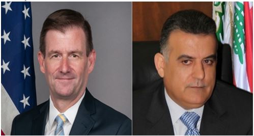 <br /> Ambasador USA w Libanie David Hale (po lewej) i dyrektor Dyrekcji Generalnej Bezpieczestwa Libanu Abbas Ibrahim
