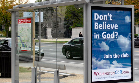 Afisz na przystanku autobusowym w Waszyngtonie, miejsce wykupione przez Coalition of Reason. Zdjcie: CoR