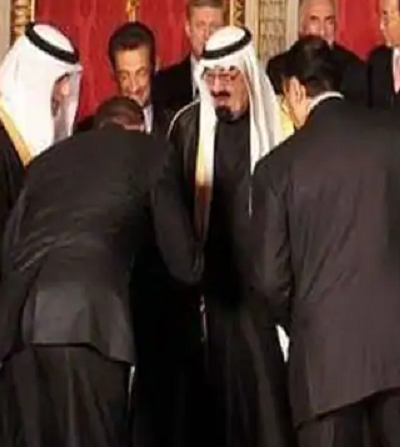 Prezydent Obama te preferowa kontakty ze starym królem (Zdjcie: zrzut z ekranu wideo.) 