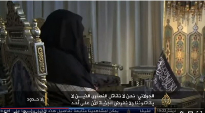 Al-Dazira przeprowadzia wywiad z emirem Dabhat Al-Nusra Abu Muhammad Al-Dulani