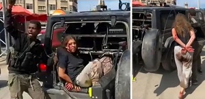 <span>Najwyraniej ani szefom ONZ, ani UE nigdy nie przyszo do gowy, e jeli organizacja terrorystyczna popenia zbrodnie wojenne, nie moe wybiera, w jaki sposób wojna, któr rozpocza, bdzie prowadzona przeciwko niej. Jeli nie chcesz „krwawej ani”, nie bierz zakadników, nie ukrywaj ich wród cywilów, nie próbuj zapobiec akcji ratunkowej, a jeli zostan uratowani, nie krzycz o zaszokowaniu skutkami twoich dziaa. Na zdjciu: Naama Levy, Izraelka porwana i zabrana do Gazy przez terrorystów z Hamasu 7 padziernika 2023 r., gdy miaa 19 lat. Nadal jest przetrzymywana jako zakadniczka przez Hamas. (ródo zdjcia: Hamas)</span>