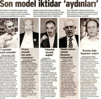 Od lewej do prawej: Nurettin Yildiz, Abdurrahman Dilipak, Omer Tugrul Inancer, Yusuf Kaplan