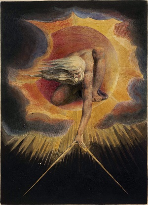 William Blake - Urizen stwarzajcy wiat  (ródo: Wikipedia)