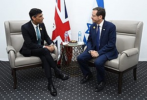 Premier Sunak z prezydentem Izraela Isaakiem Herzogiem w listopadzie 2022 (ródo: Wikipedia.)