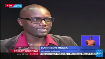 Harrison Mumia, przewodniczcy Stowarzyszenia Ateistów w Kenii.