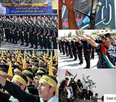 Czonkowie wszystkich wspieranych przez Iran organizacji terrorystycznych pozdrawiaj si nazistowskim salutem i posuguj si nazistowskimi synmbolami.